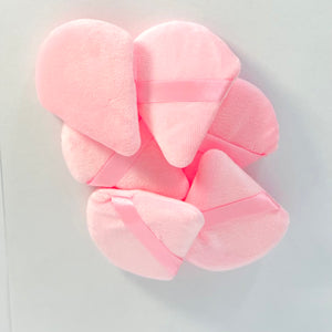 Ara Cosmetics - Pink Powder Puff Trio – 3-Pack Reusable Velvety Makeup Puffs for Setting & Loose Powder