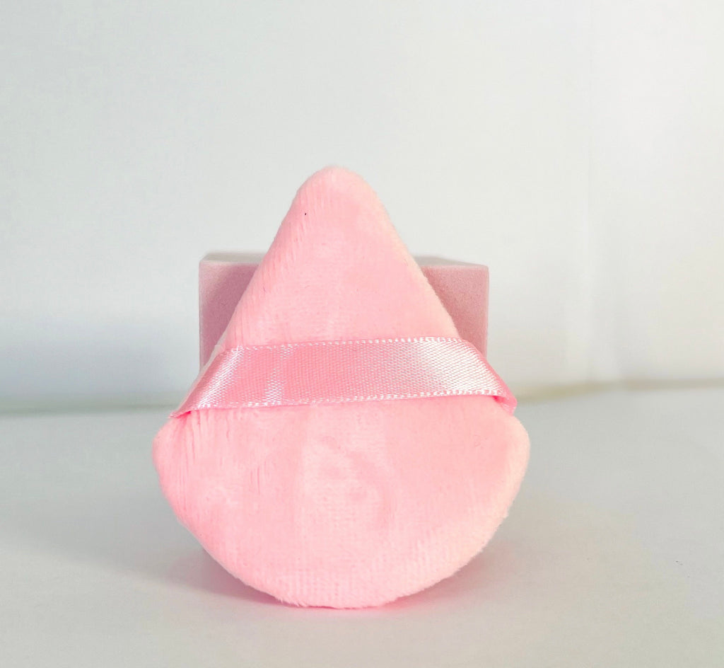 Ara Cosmetics - Ultra-Soft Pink Powder Puff for Setting & Loose Powder - Reusable Velvety Makeup Applicator